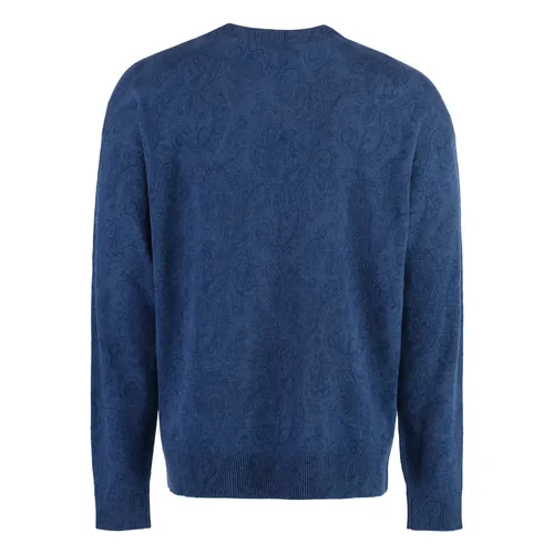 Wool Sweater with Paisley Motif - Etro - Modalova