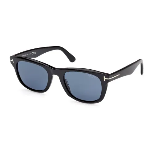 Matte Black Square Sunglasses - Tom Ford - Modalova