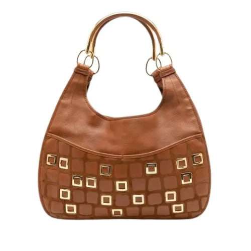 Pre-owned Leather Shoulder Bag - Dior Vintage - Modalova