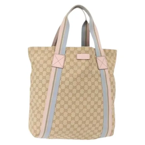 Pre-owned Canvas Tote Bag - Gucci Vintage - Modalova