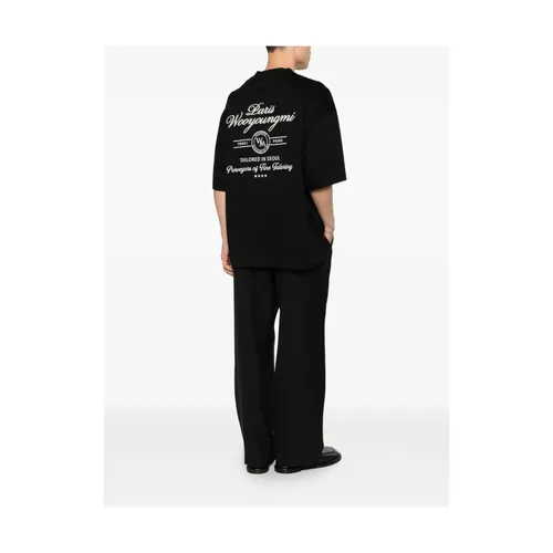 Lettering Graphic T-shirt - Wooyoungmi - Modalova