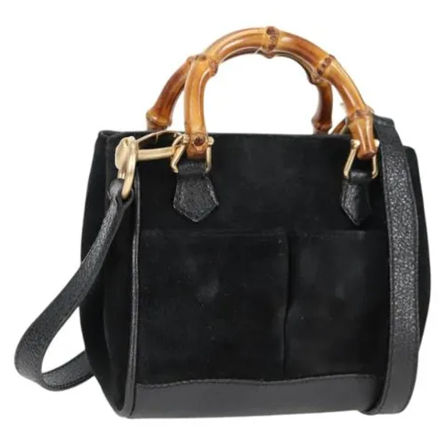 Pre-owned Suede Handbag - Gucci Vintage - Modalova