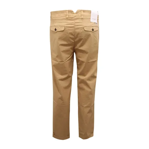 Beige Summer Trousers - Officina36 - Modalova