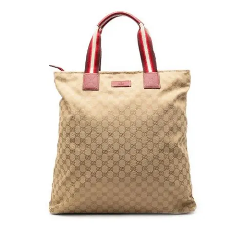 Pre-owned Canvas Tote - Gucci Vintage - Modalova