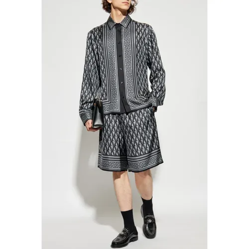 Silk Shirt - Versace - Modalova