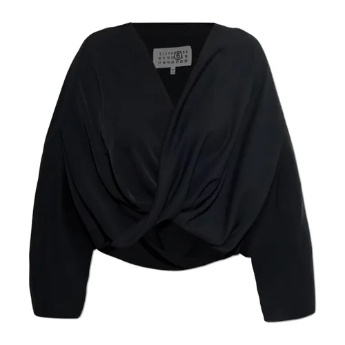 Top Drapeado - MM6 Maison Margiela - Modalova