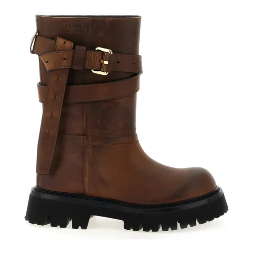 Brick Boots - Moschino - Modalova