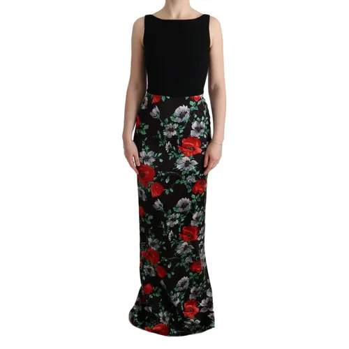 Stretch Sheath Long Dress - Dolce & Gabbana - Modalova