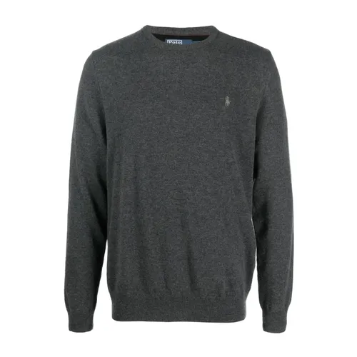 Gray Wool Sweater Stylish Comfortable Elegant - Polo Ralph Lauren - Modalova
