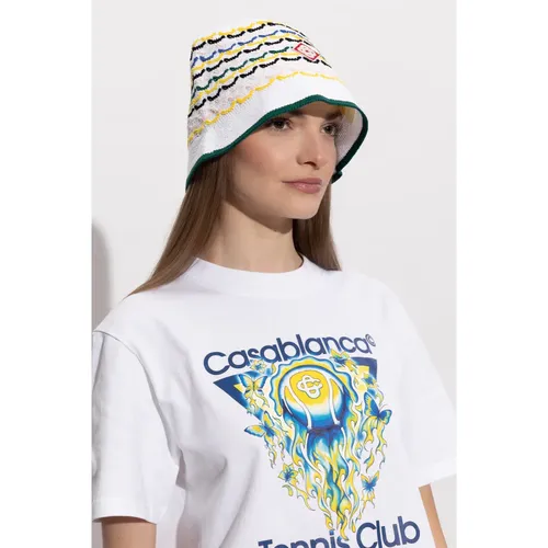 Tuck Stitch Hat - Casablanca - Modalova
