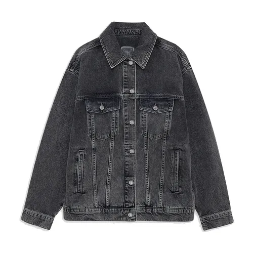 Vintage-inspired Grey Denim Jacket - Anine Bing - Modalova
