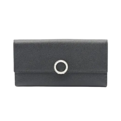 Pre-owned Leather Wallet - Bvlgari Vintage - Modalova