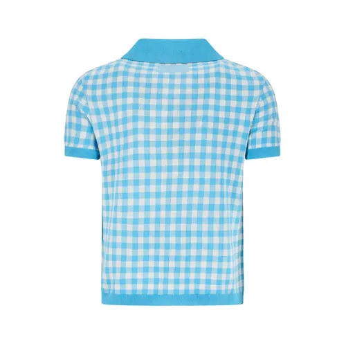 Gingham Shrunken Polo - Guest In Residence - Modalova