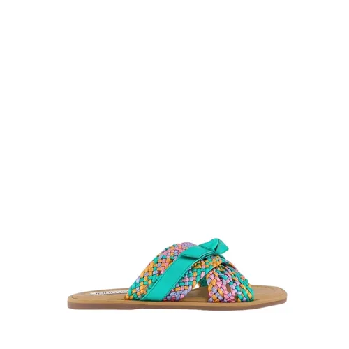 Zapatilla Trenzada Metálica Verde - Gibaldi - Modalova