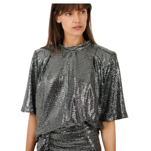 Silver High Neck Blouse - Isabel Marant - Modalova