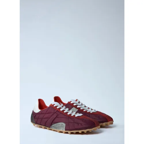 Canvas Sneakers with Suede Panels - Maison Margiela - Modalova