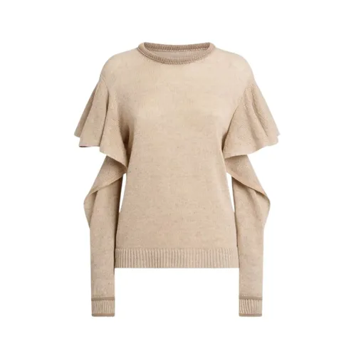 Linen and Cotton Pullover - Moschino - Modalova