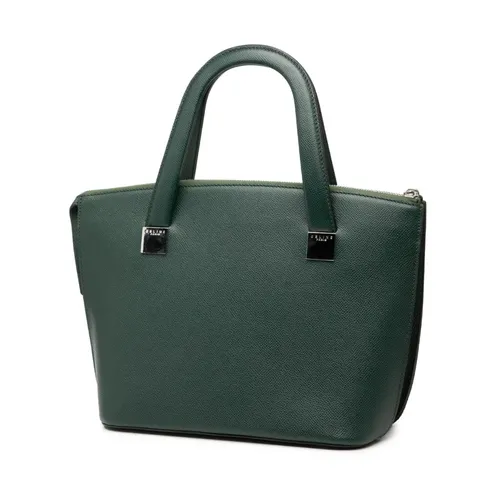 Pre-owned Structured Leather Top Handle Bag - Celine Vintage - Modalova