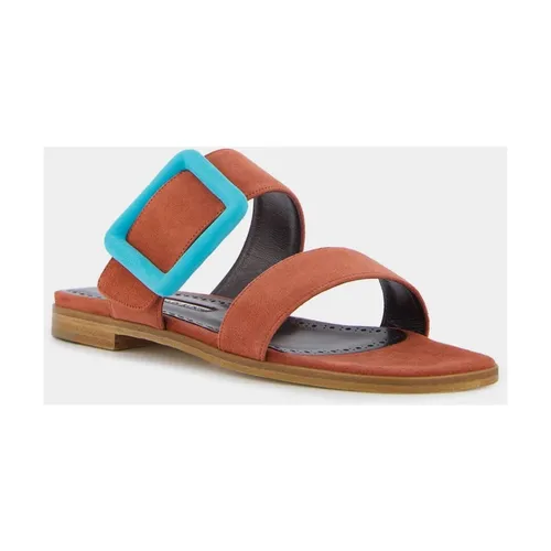 Colorful Flat Sandals - Manolo Blahnik - Modalova