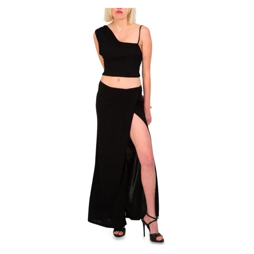 Teroldego Crepe Skirt - PINKO - Modalova