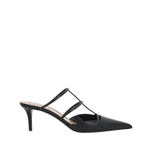 Black Rockstud Pointed Toe Heels - Valentino Garavani - Modalova