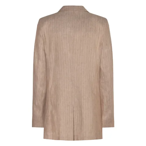 Pin-striped One Button Jacket - Herno - Modalova