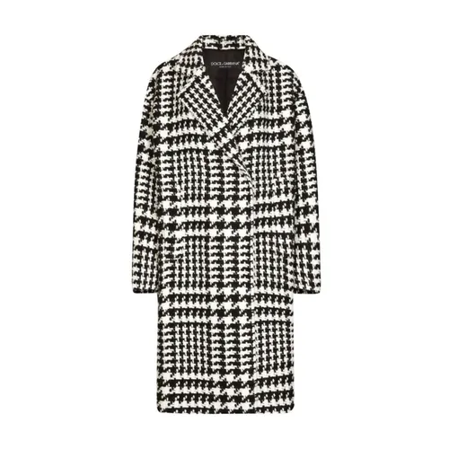 Houndstooth-pattern coat - Dolce & Gabbana - Modalova