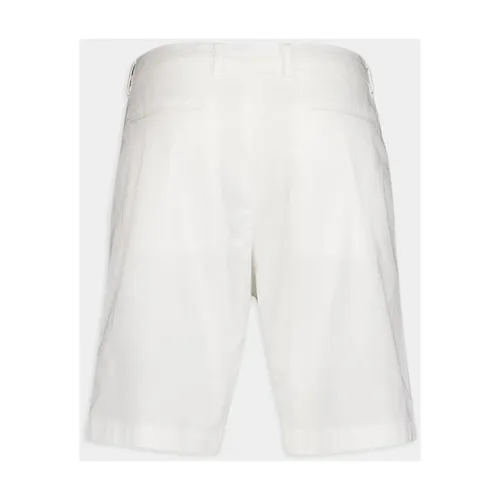 White Twill Bermuda Shorts - Boglioli - Modalova