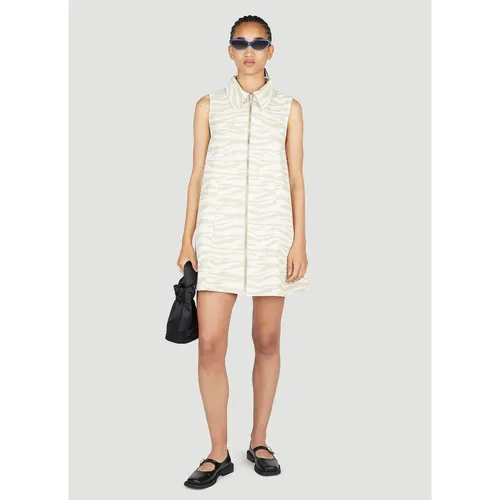 Zebra Print Mini Dress - Ganni - Modalova