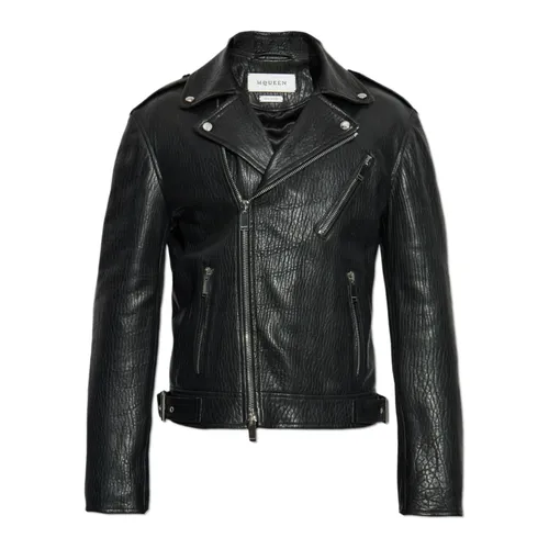 Leather jacket - Alexander McQueen - Modalova