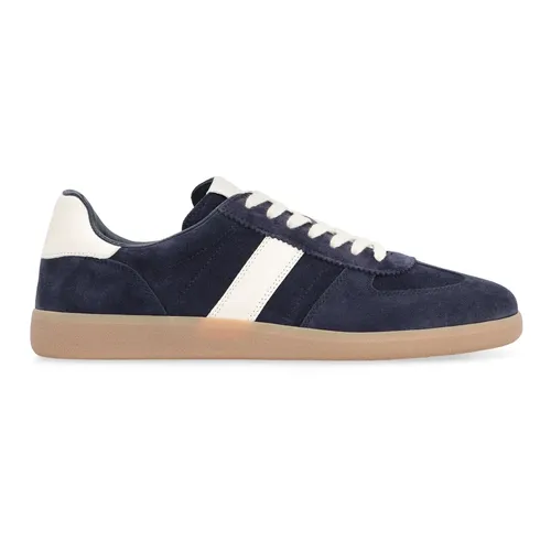 Suede sneakers with leather heel insert - Tom Ford - Modalova