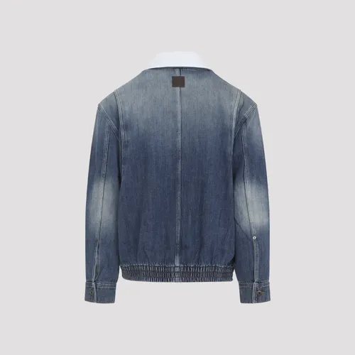 Zip-up Jacket in Denim - Loewe - Modalova