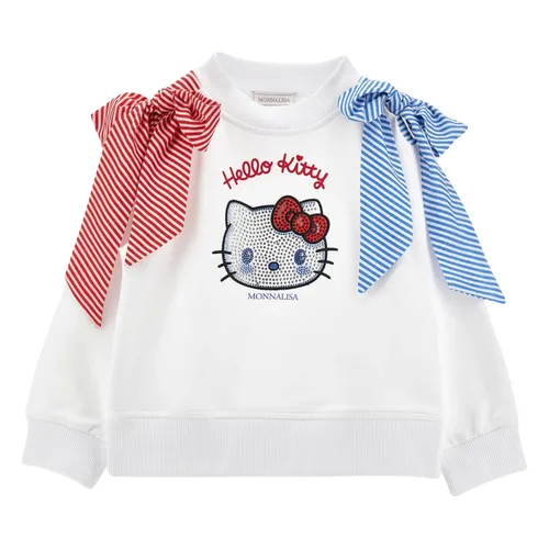 Hello Kitty Bow-Detail Sweatshirt - Monnalisa - Modalova