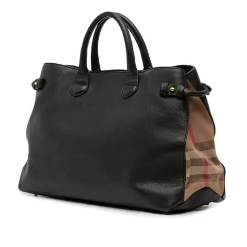 Pre-owned Leather Tote - Burberry Vintage - Modalova