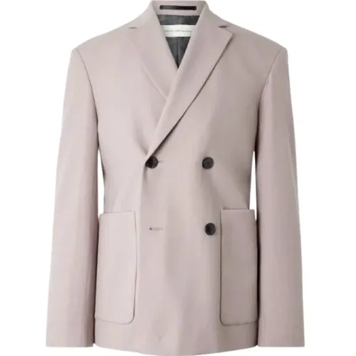Boxy Double-Breasted Jacket - Dries Van Noten - Modalova