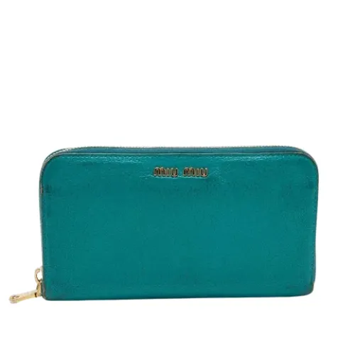 Pre-owned Leather wallets - Miu Miu Pre-owned - Modalova
