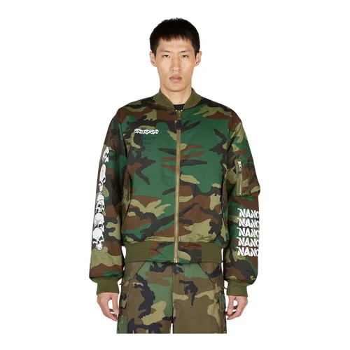 Camouflage Bomber Jacket - Nancy - Modalova