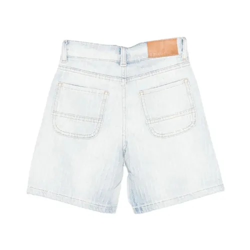 Bermuda in denim - Msgm - Modalova