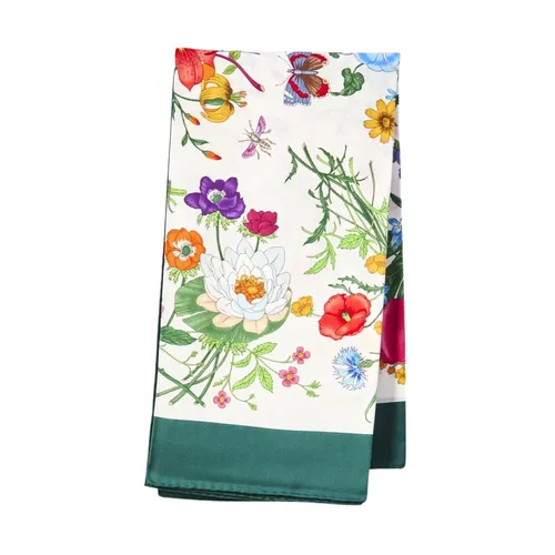 Pañuelo de seda con estampado floral - Gucci - Modalova