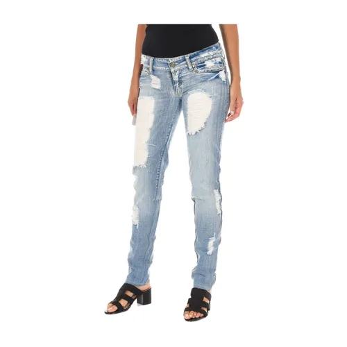 Ripped Denim Jeans - MET - Modalova