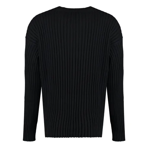 Crew-neck Wool Sweater - Versace - Modalova