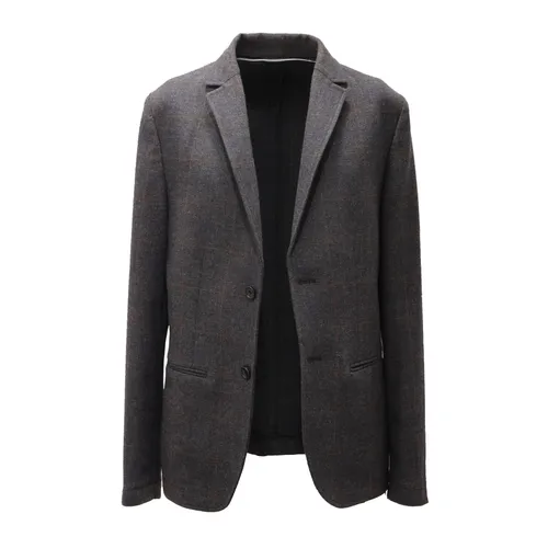 Check Jacket in Grey - Daniele Alessandrini - Modalova