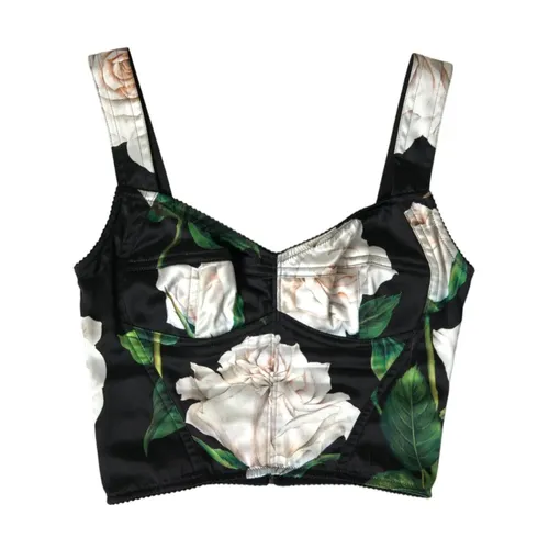 Floral Print Bustier Top - Dolce & Gabbana - Modalova