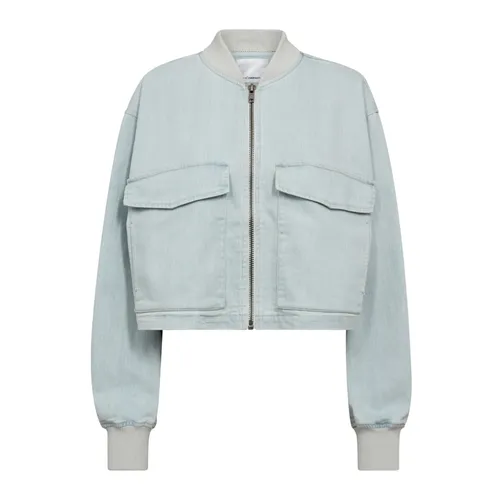 Denim Bomberjacke 114-Fade Denim - Co'Couture - Modalova