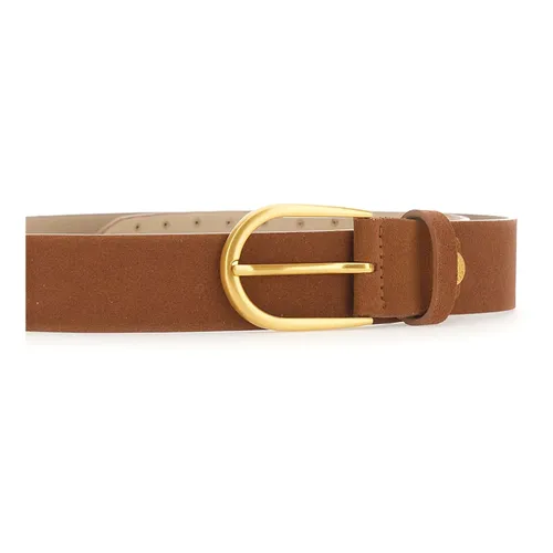 Oval-buckle Suede Belt - Gianni Chiarini - Modalova
