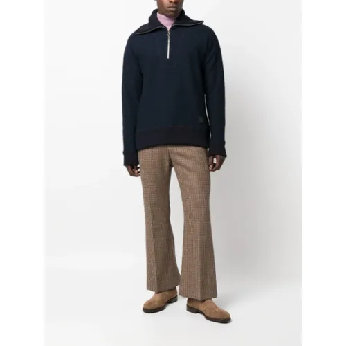 Handmade Wool Training Shirt with Half Zip - Paul Smith - Modalova