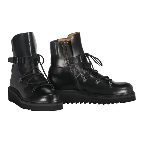 Lace-up Leather Boots - Ferragamo - Modalova