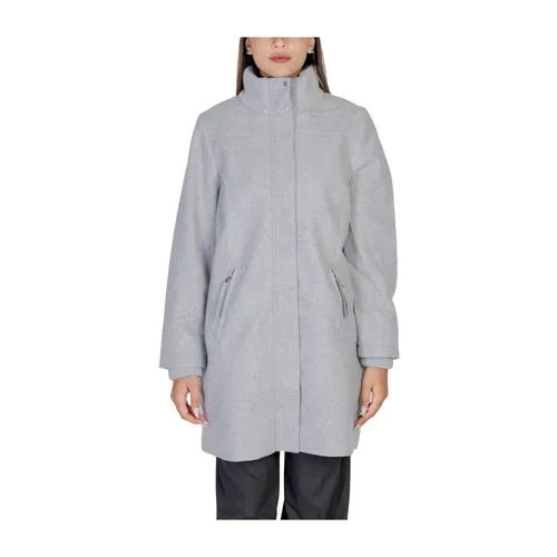 Grauer Einfacher Mantel mit Reißverschluss - Street One - Modalova
