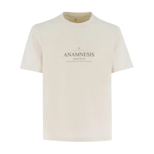 Reflective Crew-neck T-shirt - Brunello Cucinelli - Modalova