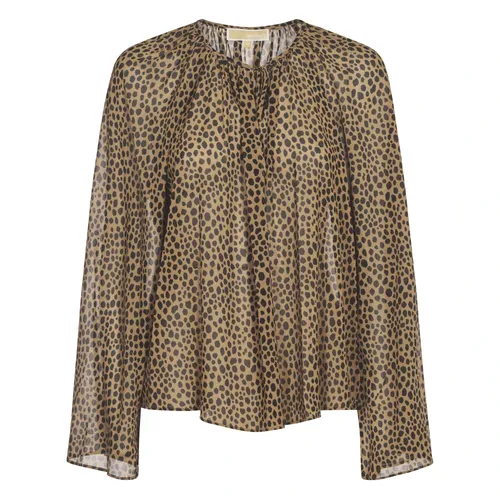 Cheetah V Neck Top - Michael Kors - Modalova